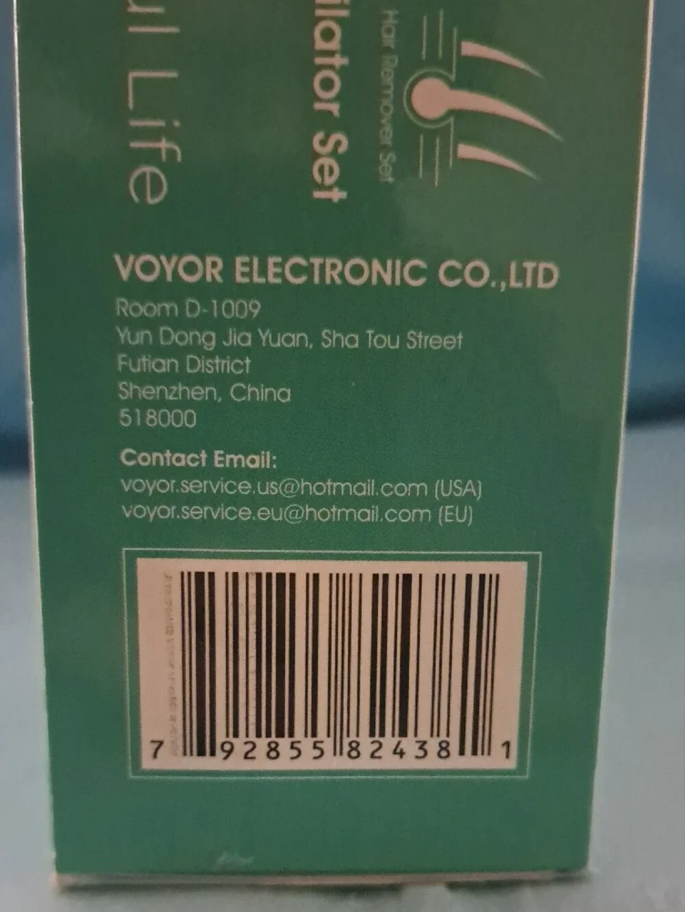 VOYOR BM310 3-in-1 White Epilator Set for Women